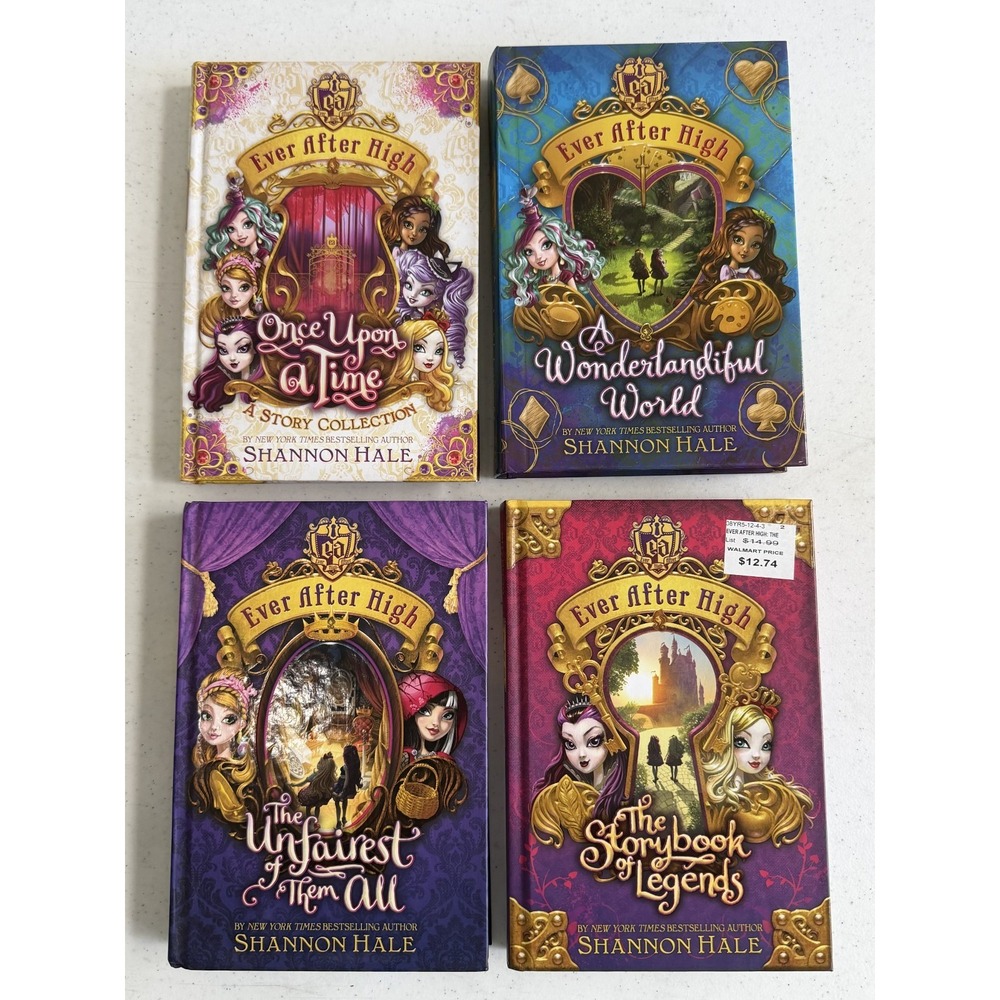 Ever After High Fairy Tale Hard Cover Books by Shannon Hale Set of 4